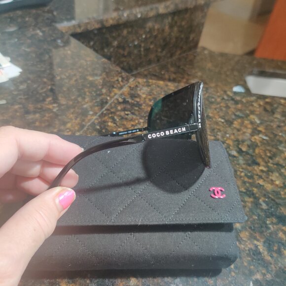 CHANEL coco Beach Shoreline runway  collection sunglasses New with case - Picture 3 of 5